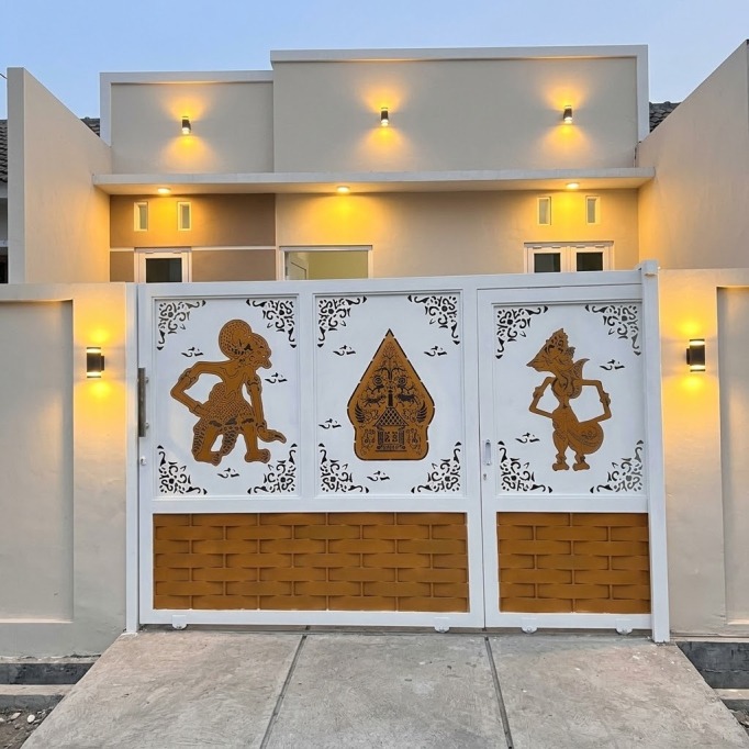 Pagar gerbang cutting wayang gunungan